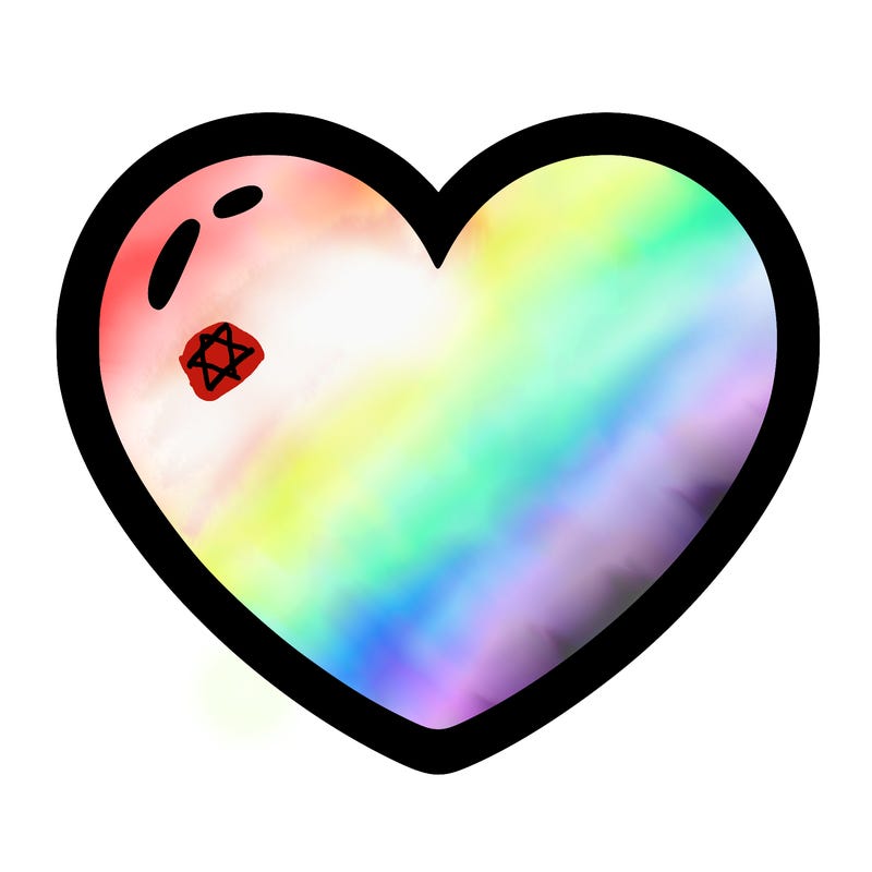 a blank heart