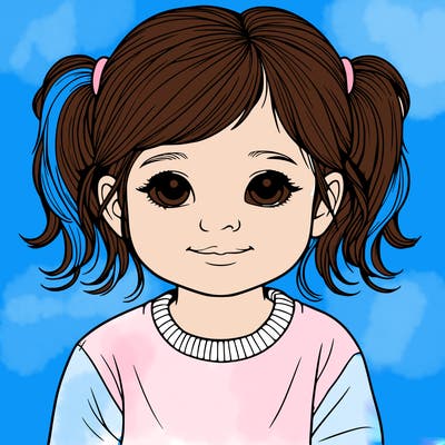 a realistic toddler girl