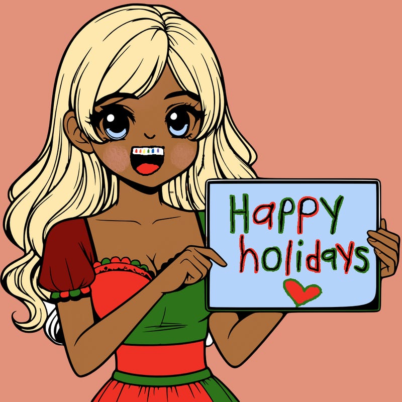 realistic pretty girl holding blank sign