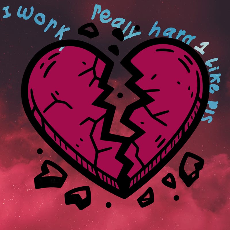 broken to pieces heart