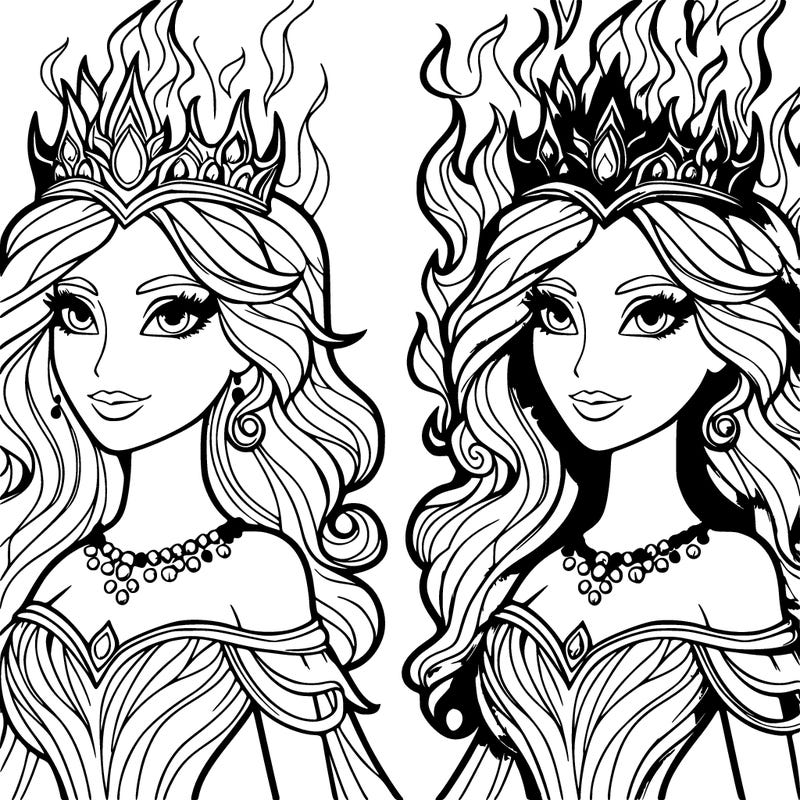 fire queen realistic