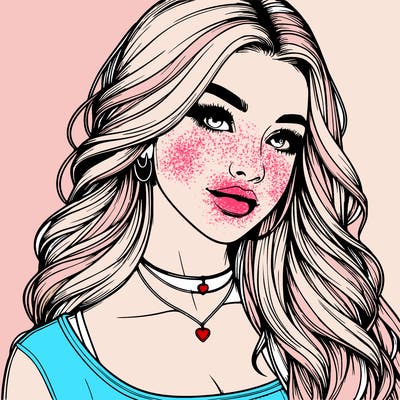 detailed realistic girl