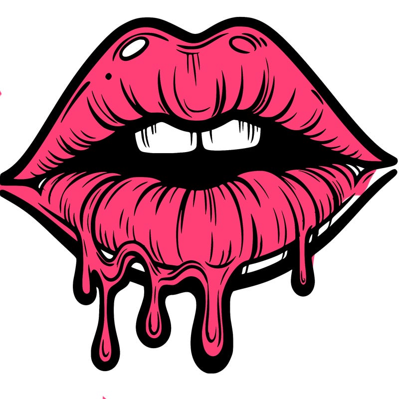 lips that look realistic and drip