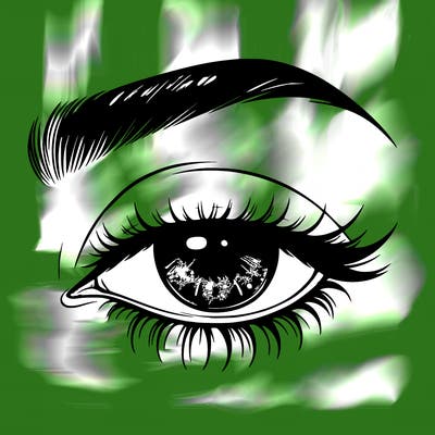 eye closed realistic