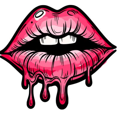 lips that look realistic and drip