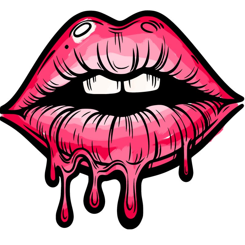 lips that look realistic and drip