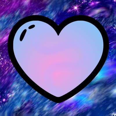 a blank heart