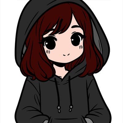 girl wearing hoodie