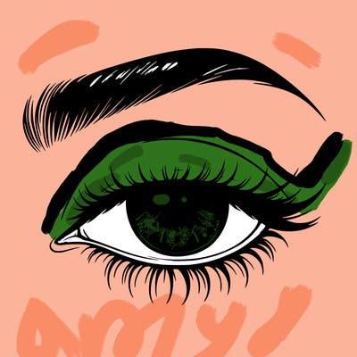 eye closed realistic