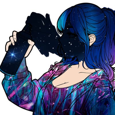 a realistic girl spray, painting