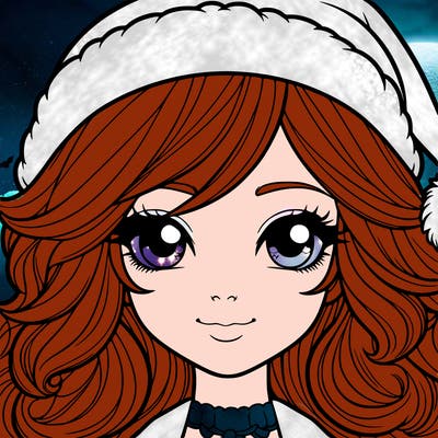 realistic christmas girl