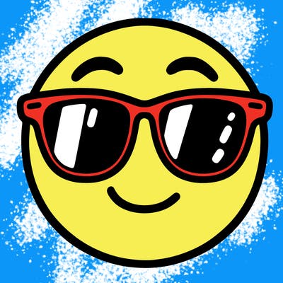 emoji with sunglasses