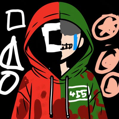 faceless girl in hoodie