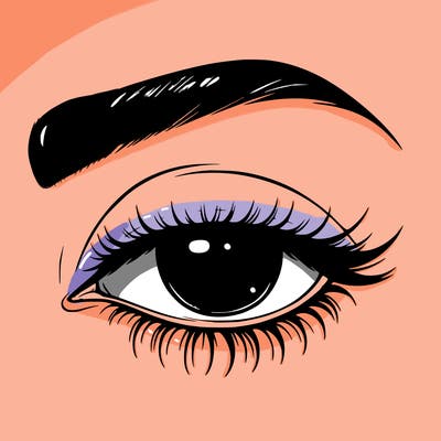 eye closed realistic
