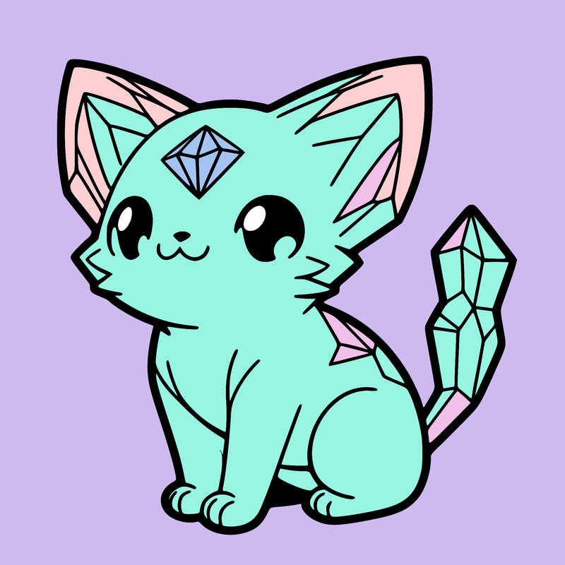 crystal kitten