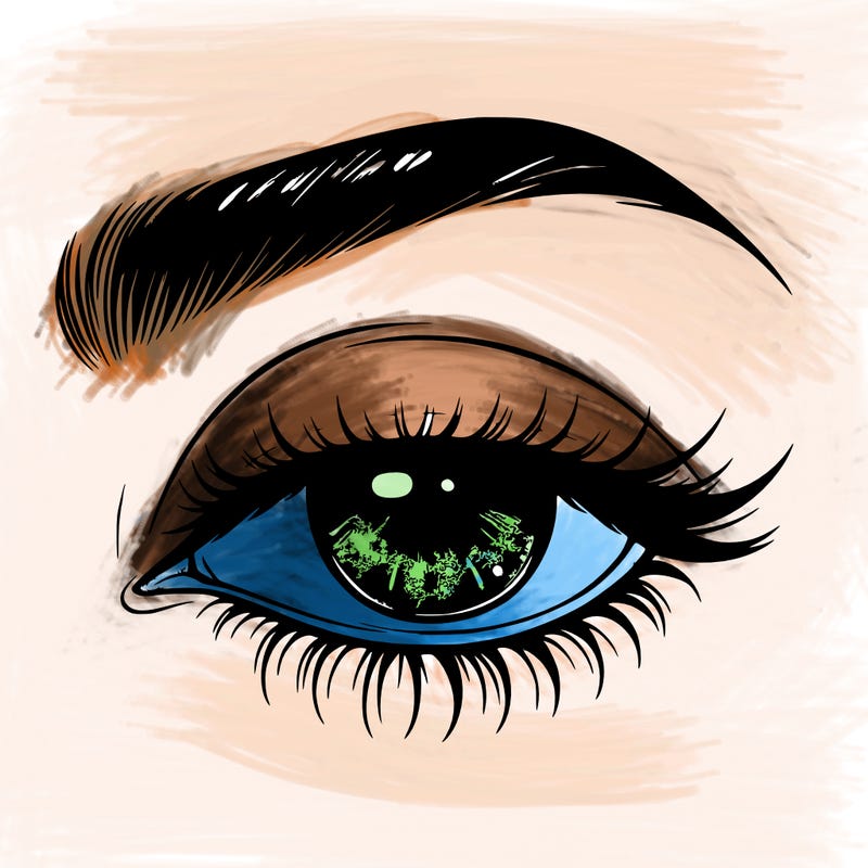 eye closed realistic