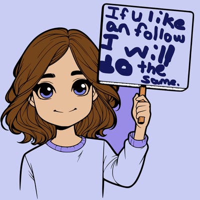 realistic girl holding up a sign