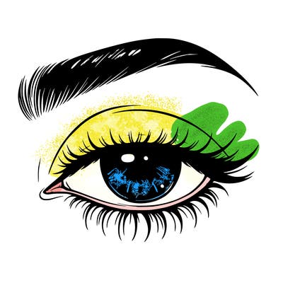 eye closed realistic