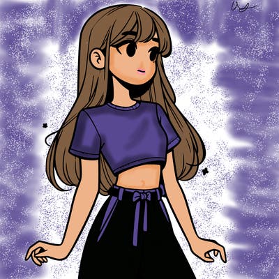 girl in a cute crop top