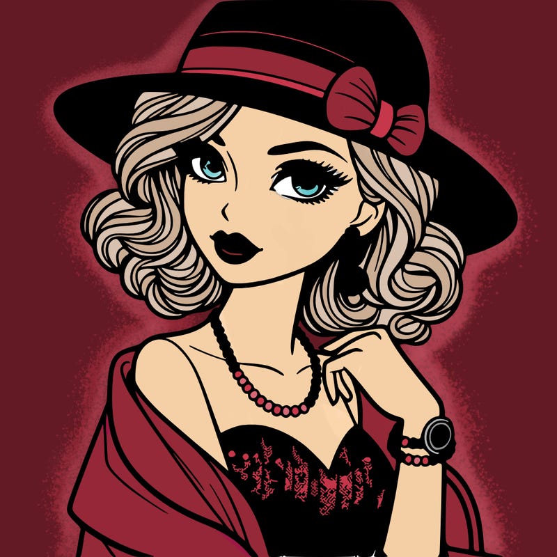 stylish evening girl