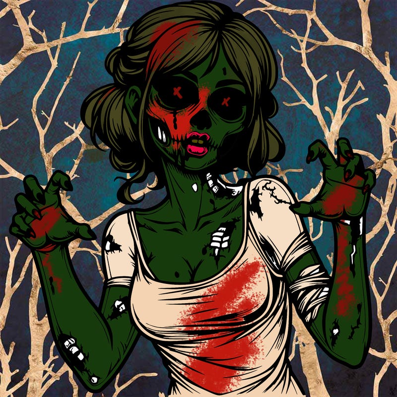 realistic zombie girl