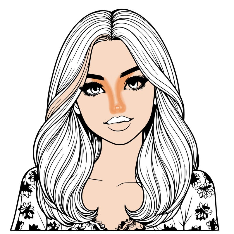 realistic beautiful girl