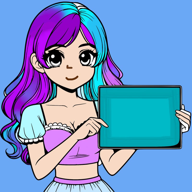 realistic pretty girl holding blank sign