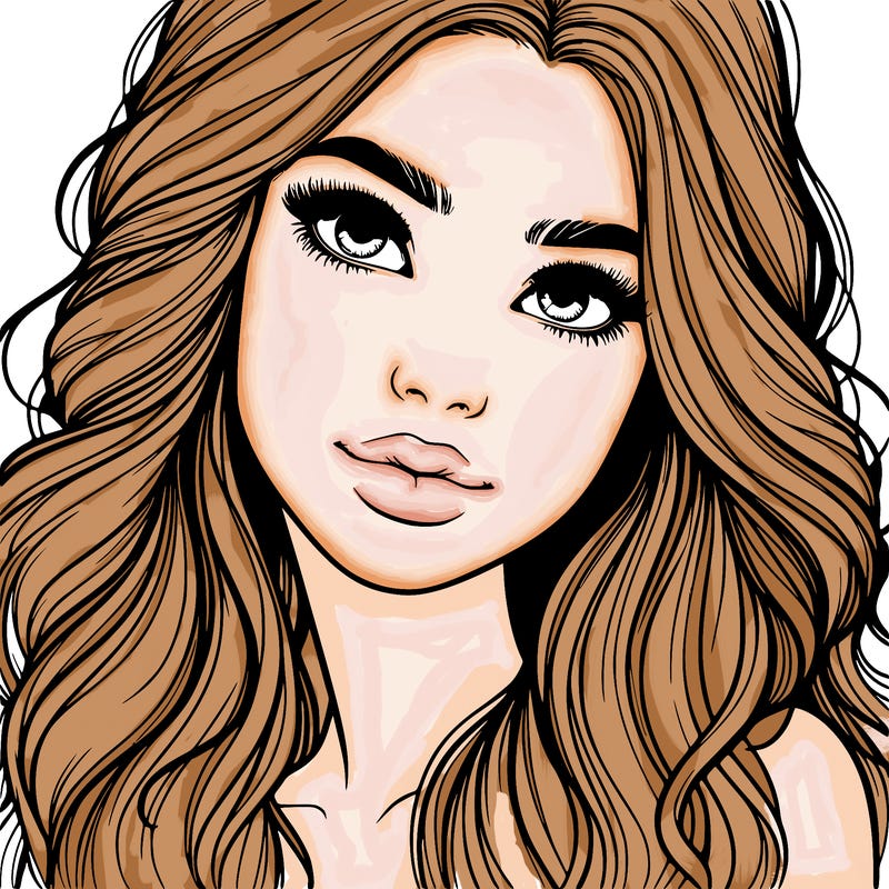 beautiful realistic girl