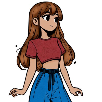 girl in a cute crop top