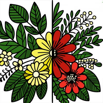 flowers split