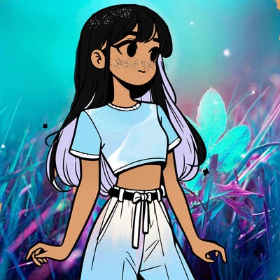 girl in a cute crop top