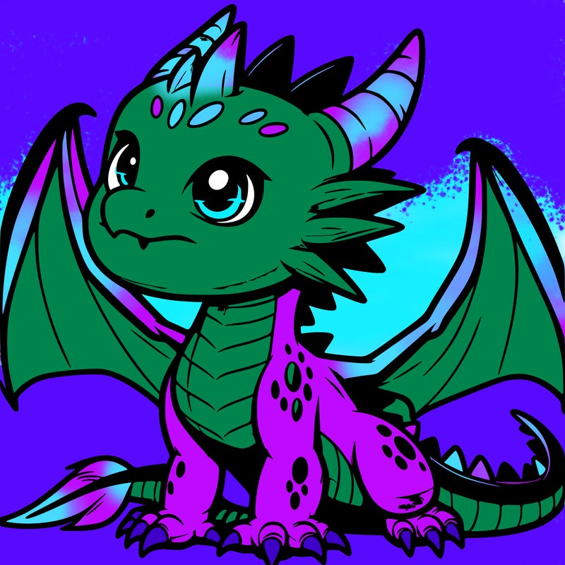 fierce baby night dragon