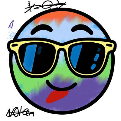 emoji with sunglasses