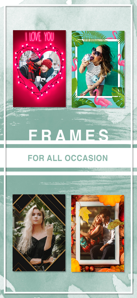 Multi photo frames editor app - Collage of themed photo frames for love summer and autumn occasions
