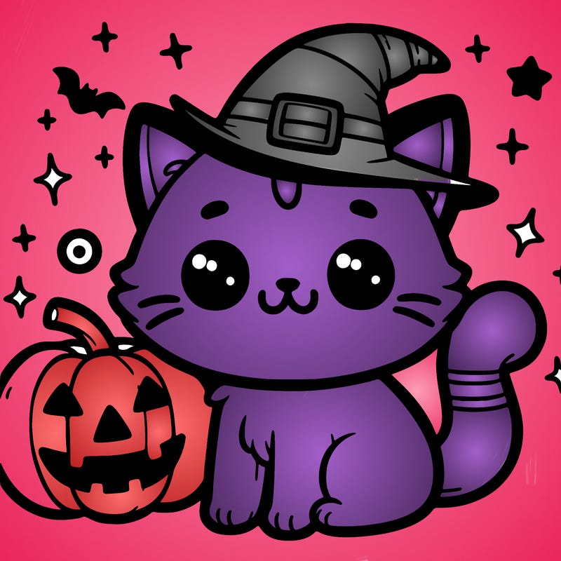 cute hallowen cat