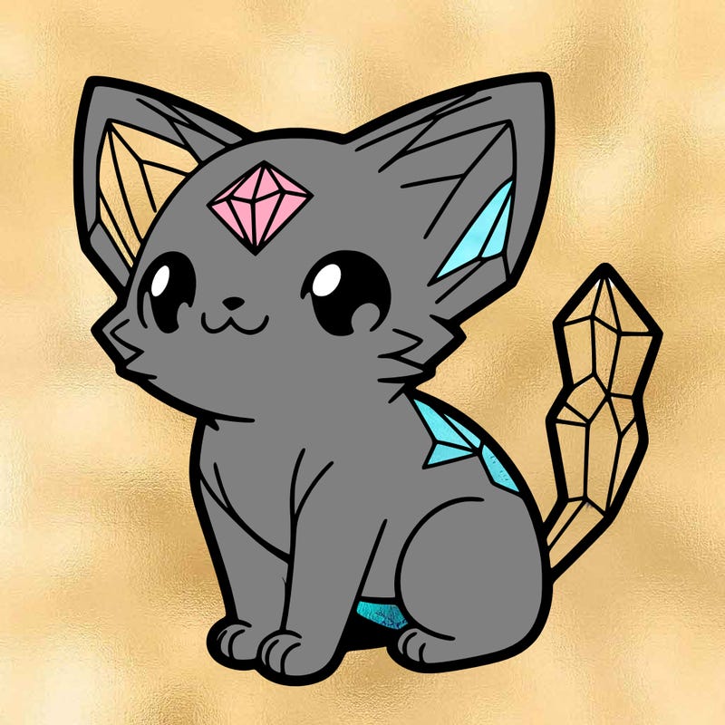 crystal kitten