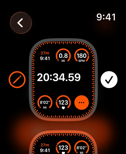 Running App for Watch - Fourie - Customizable running metrics interface on the Fourie Apple Watch app