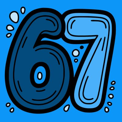 the number 67