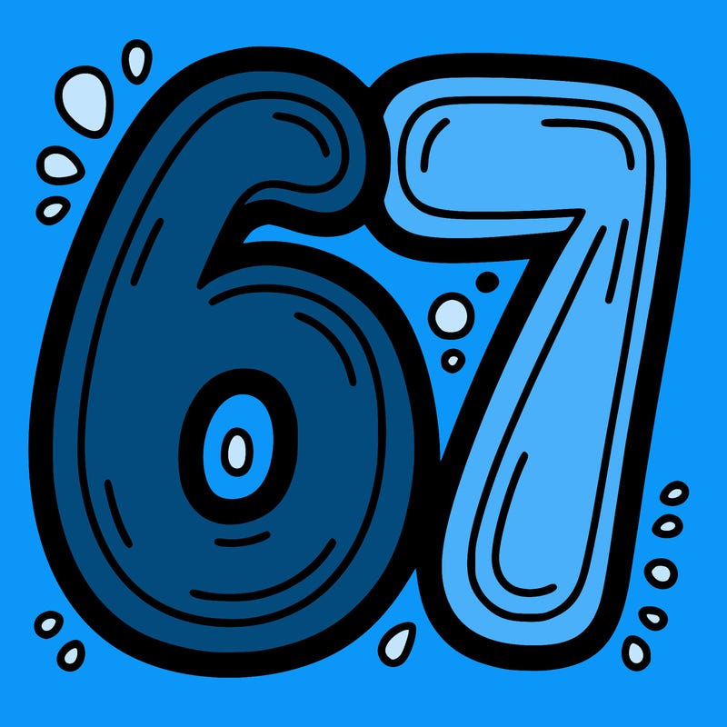 the number 67