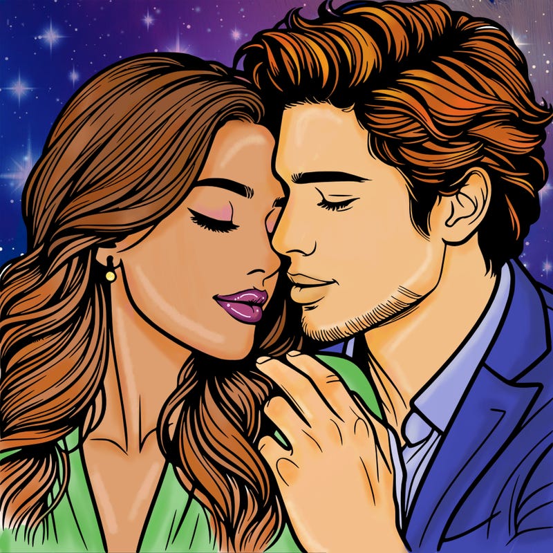 realistic romantic couple