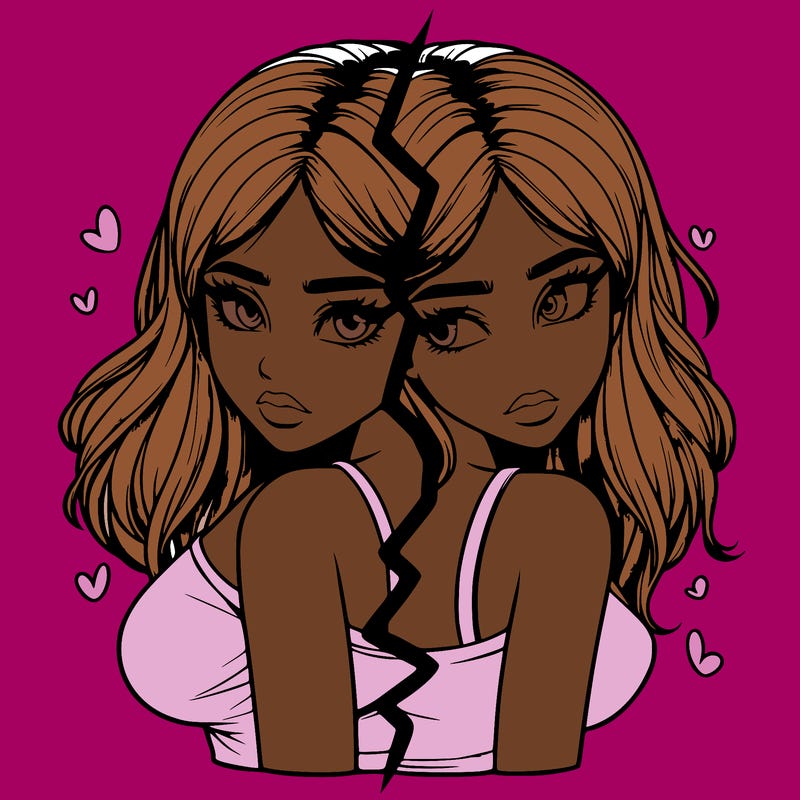 realistic girl split