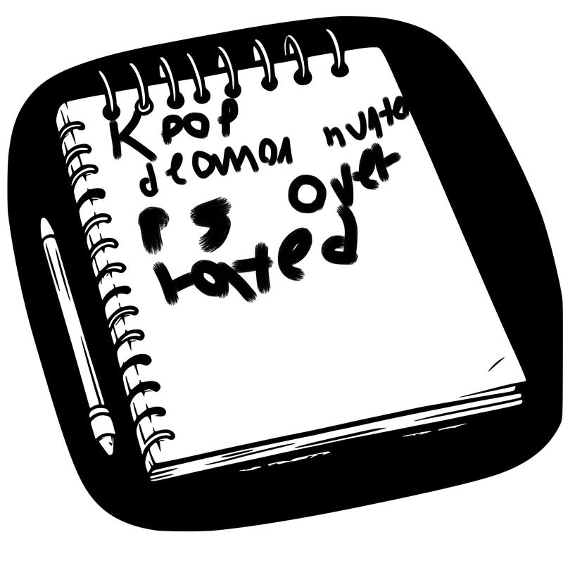 a blank sketch pad