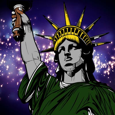 realistic statue of liberty