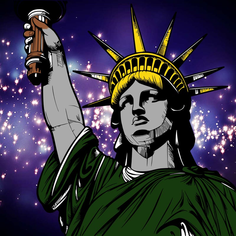 realistic statue of liberty