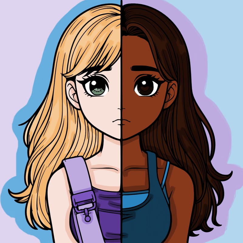 realistic girl split