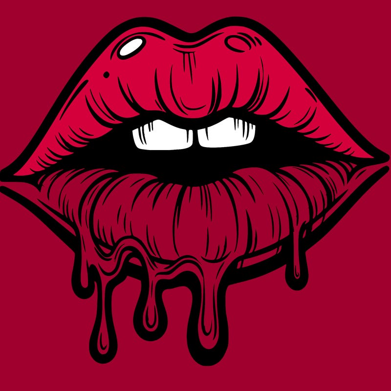 lips that look realistic and drip