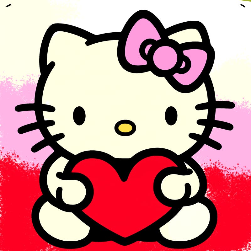 hello kitty with heart