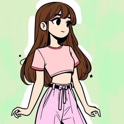 girl in a cute crop top