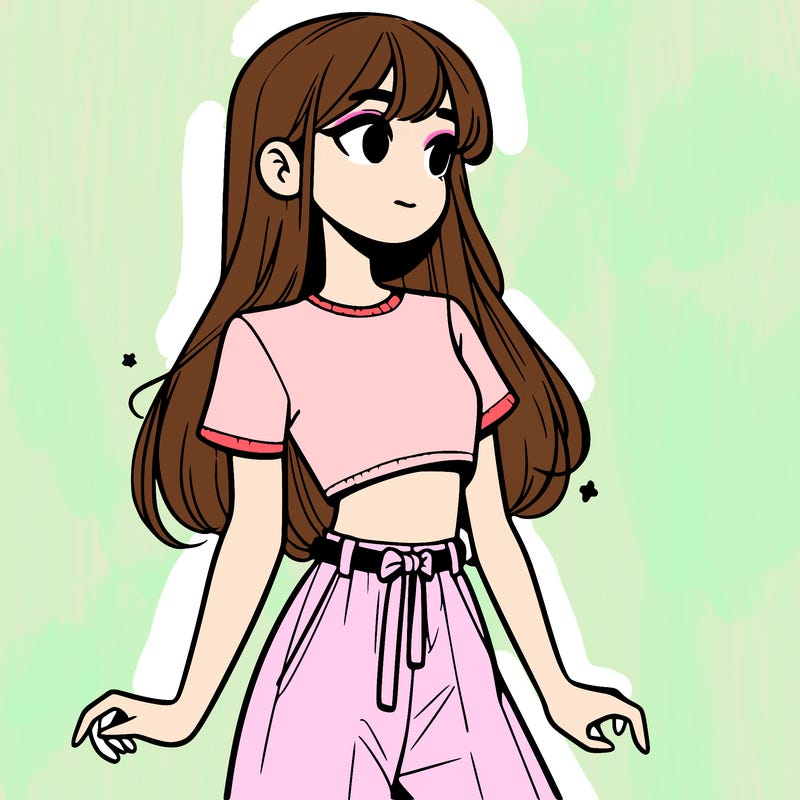 girl in a cute crop top