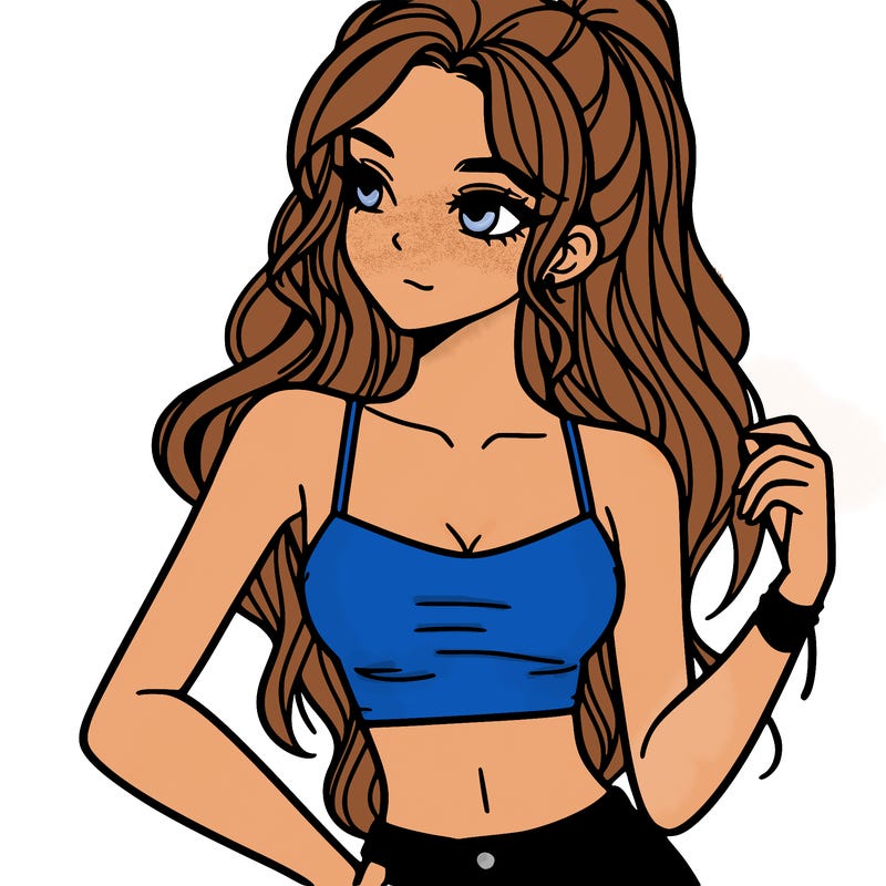 girl in crop top
